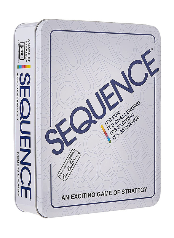 

Sequence in a Tin-Original Sequence Game with Folding Board, White