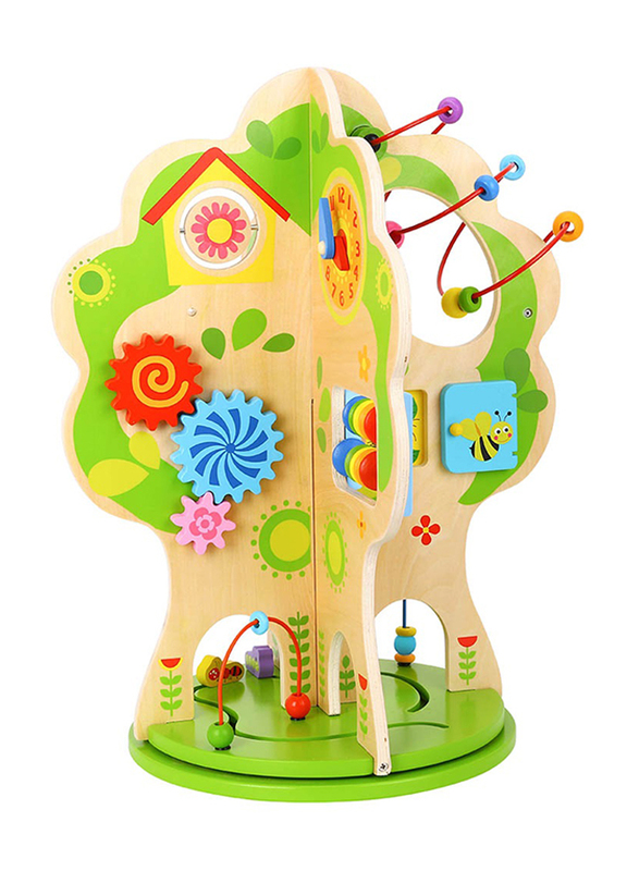 

Tooky Toy Wooden Activity Tree, Beige/Green