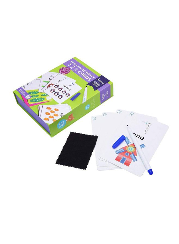 

Mideer Write & Wipe Cards 123, White
