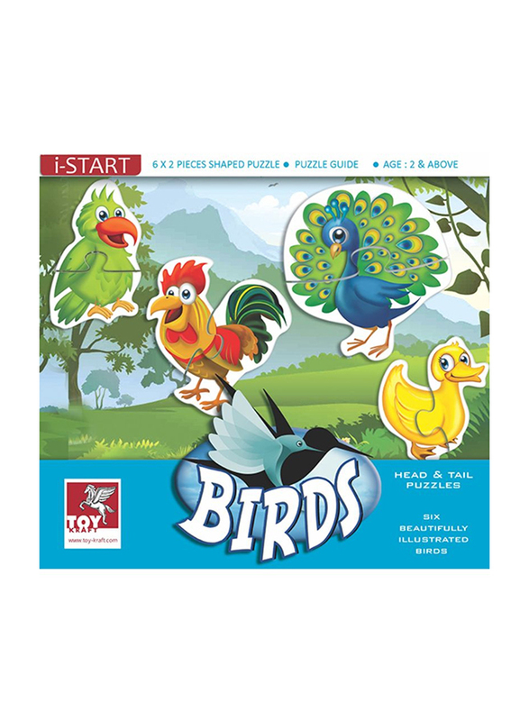 

Toy Kraft Head & Tail Birds, Multicolour