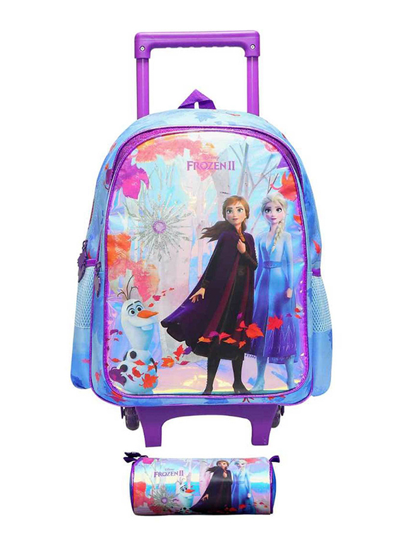 

Frozen II Love Matters Trolley Bag + Pencil Case, 16 inch, Purple