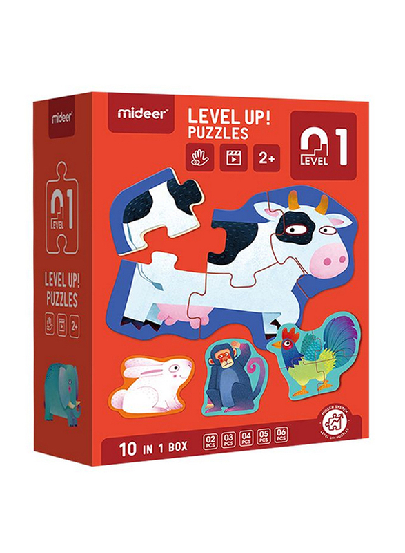 

Mideer Common Animals Advanced Puzzles Series, White