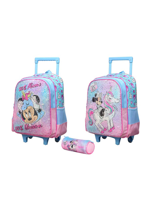 

Minnie Feeling Amazing Trolley Bag + Pencil Case, 16 inch, Multicolour