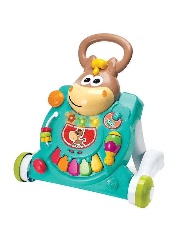 

B Kids 3 In 1 Twinkling Horse Table Walker, Green