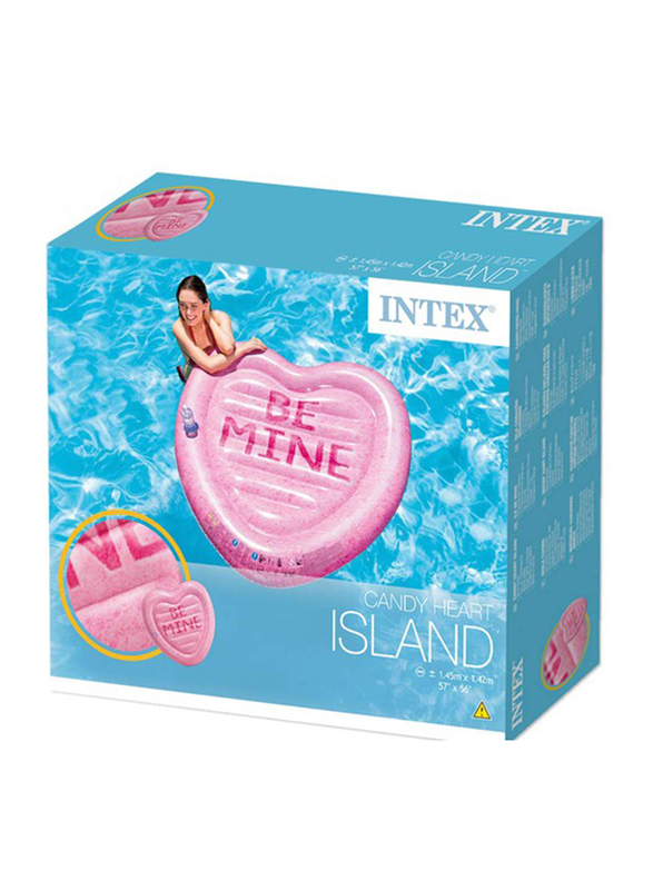 

Intex Candy Heart Island Floater, Pink