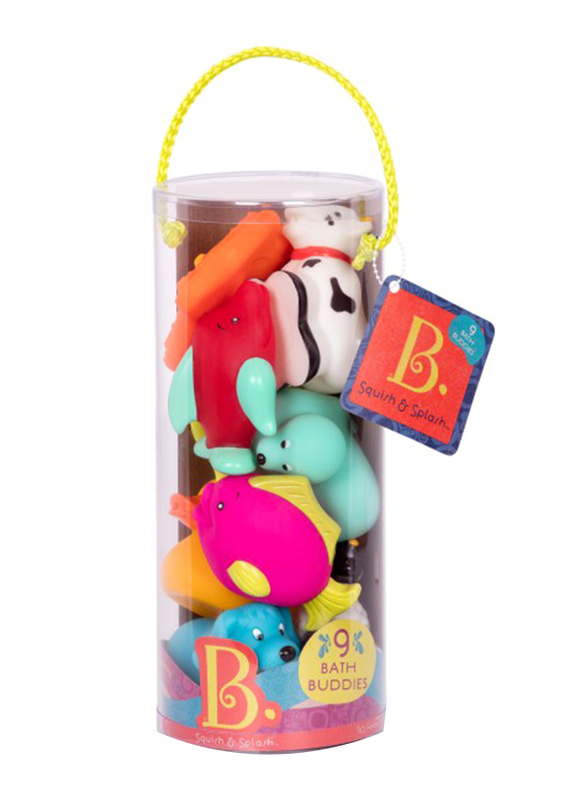 

B Baby 9-Piece Bath Buddies, Multicolour