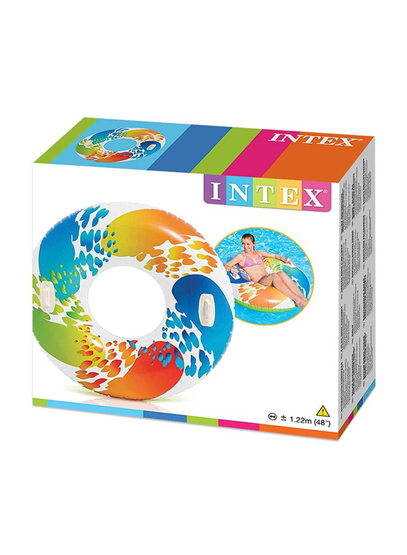 

Intex Colour Whril Tube Floater, 119cm, Multicolour