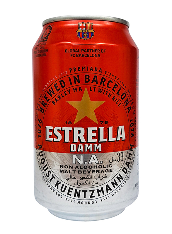 

Estrella Damm Malt Beverage Can, 330ml