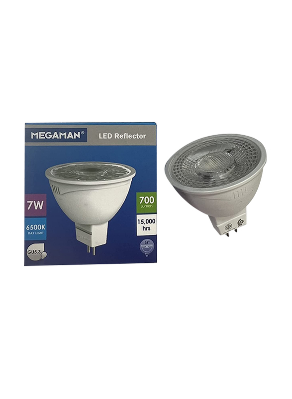 

Megaman 6500K LED Reflector Light, 7W, MR16, Day Light