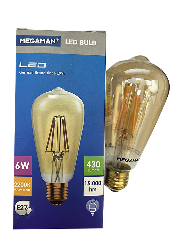 

Megaman 2200K LED Bulb, 6W, YTFST64, Warm White