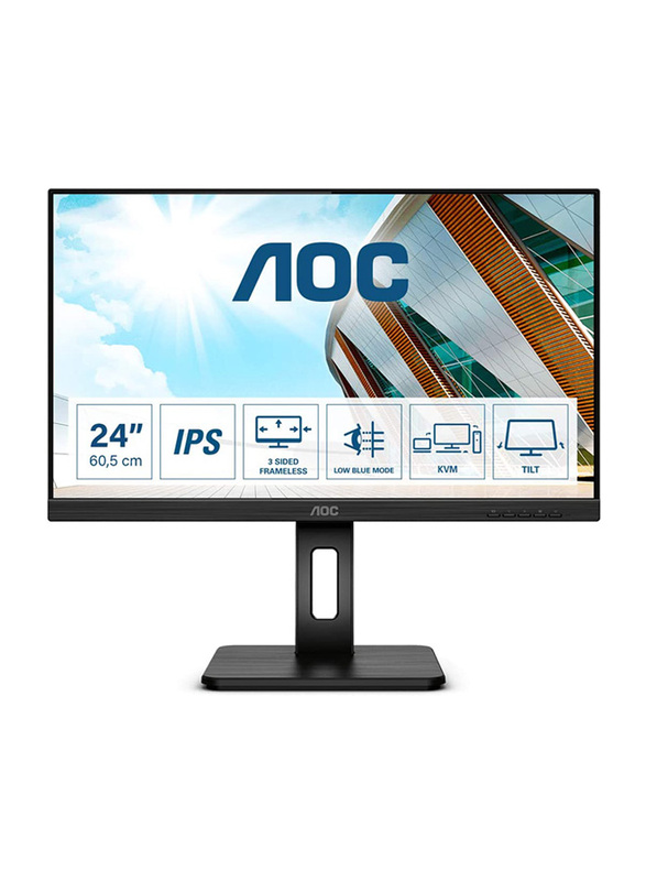 

AOC 24-inch Flat Full HD LED Monitor, 24P2C, Black