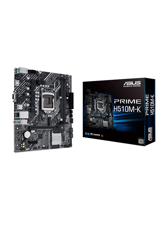 

Asus Prime H510M K LGA 1200 Micro ATX PCIe 4.0 Motherboard, 90MB17N0-M0EAY0, Black