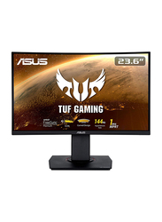 Asus 23.6 Inch TUF Full HD Curved LED Gaming Monitor, VG24VQ, Black