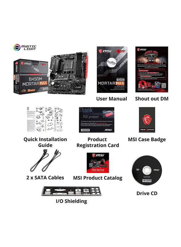 

MSI B560M PRO-VDH Micro-ATX Gaming Motherboard (10 th/11th Gen Intel Core, LGA 1200 Socket, DDR4, 5066 MHz, M.2 Slot, USB 3.2 Gen 2, Type-A, 2.5G LAN,