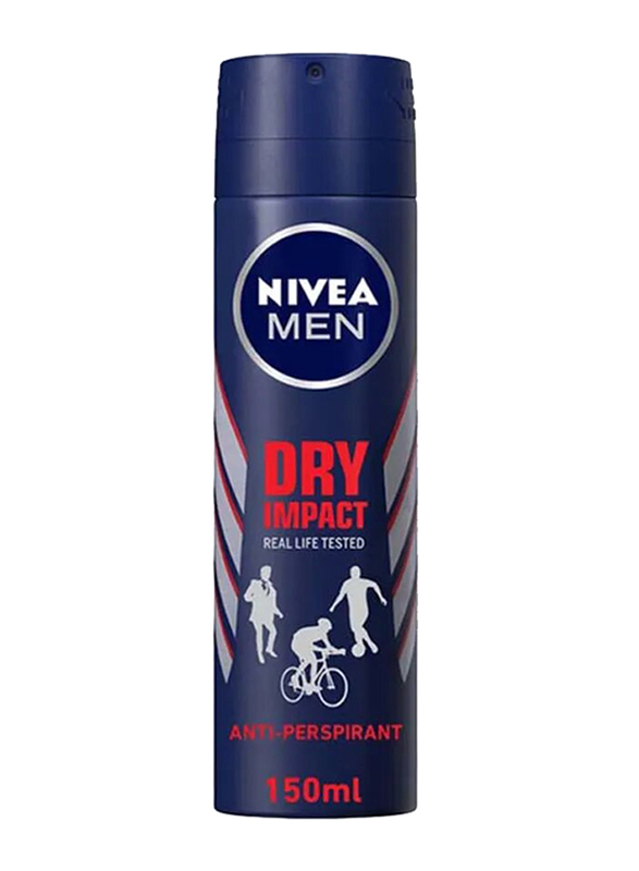 

Nivea Men Dry Impact Antiperspirant Spray for Men, 150ml
