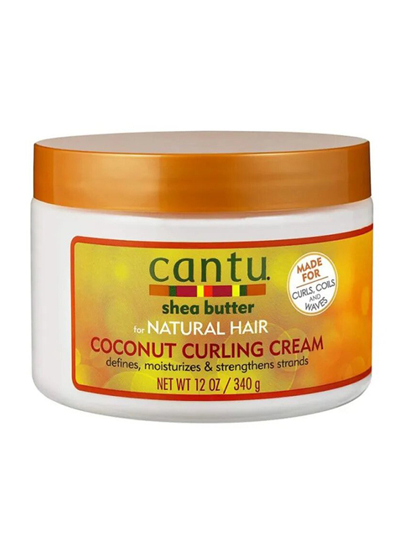 

Cantu Shea Butter Coconut Curling Cream for Curly Hair, 340gm