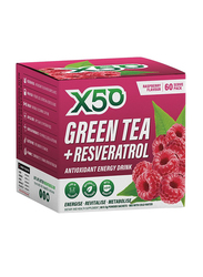 X50 Raspberry Green Tea, 60 Sachets