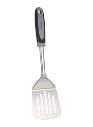 Flamingo 13-inch U-Shape Turner with Duet Handle, Silver/Black