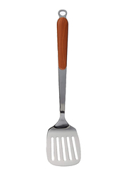 Flamingo 2.5mm Stainless Steel Slotted Turner, Silver/Brown