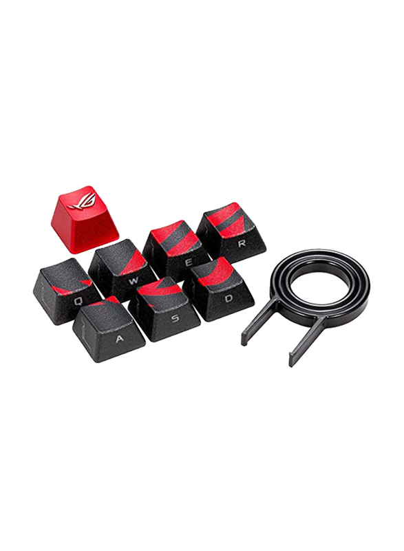 

Asus ROG Gaming Keycap Set with Premium Textured Side-Lit Design for FPS/MOBA Keys, Black