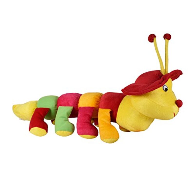

Generic Ultra Cute Plush Stuffed Soft Caterpillar Toy for Kids, Ages 3+, Multicolour