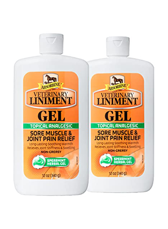 

Absorbine Horse Veterinary Liniment Gel, 12 Oz, 2 Packs