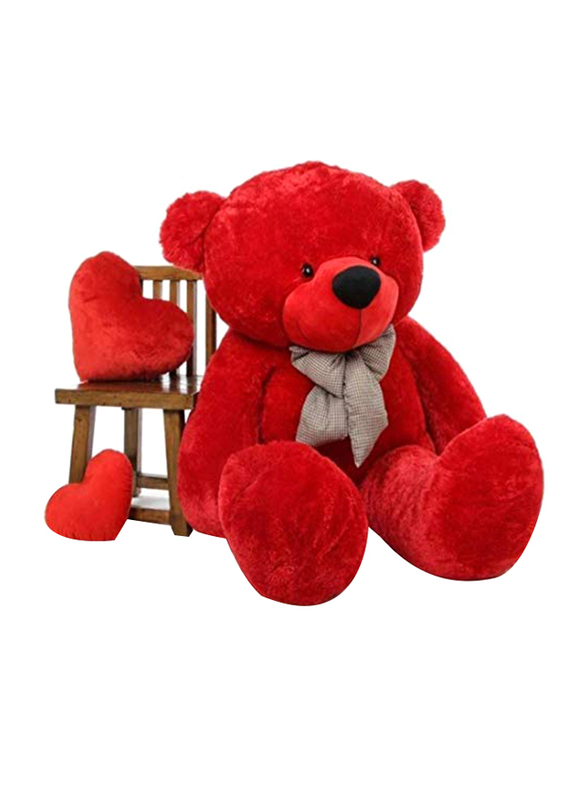 

Click4deal Loveable Huggable Soft Giant Teddy Bear with Free Heart Shape Cushion, Red, Ages 1+