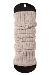 Ateena Knit Long Leg Warmers for Women, Wool, Max Calves Circumference-15.5" Length-23.6", Brown