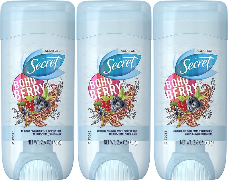 

Secret Scent Expressions Antiperspirant Deodorant Clear Gel, 2.6oz, 3 Pieces