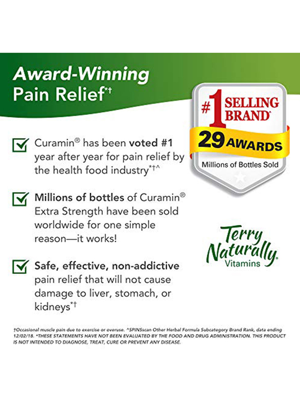 

Terry Naturally 80 Servings Extra Strength Pain Relief Dietary Supplement, 2 Pack x 120 Tablets