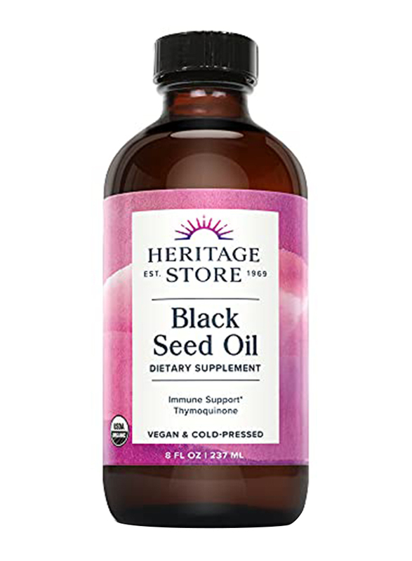 

Heritage Store Black Seed Oil Skin Care Dietary Supplement, 237ml