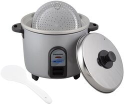Panasonic 2.7L Rice Cooker, SR-WA10, Red/Burgundy/Silver