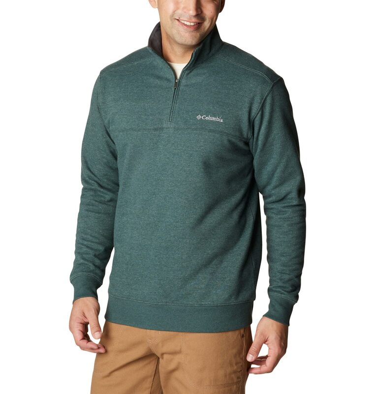 

Columbia Hart Mountain II Half Zip Spruce Heather for Men, Large, Green