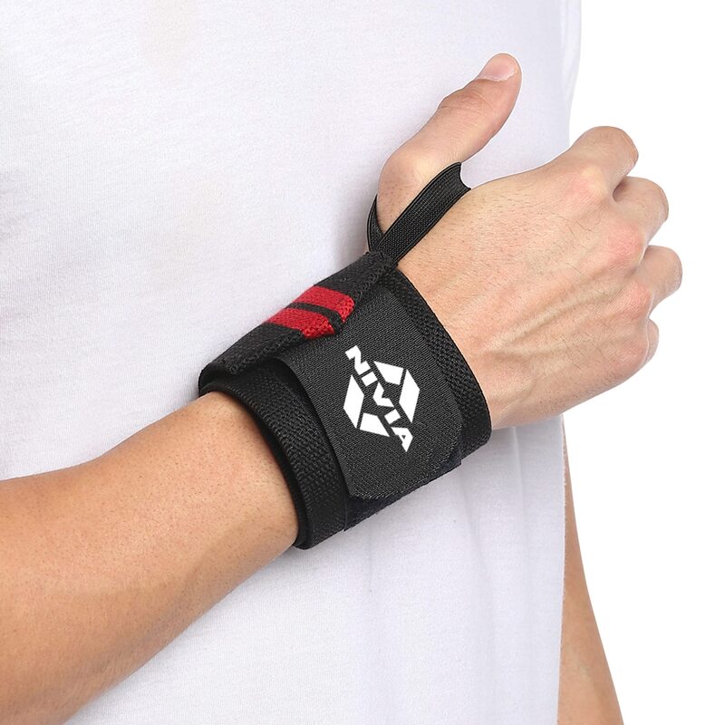 

Nivia Cotton Thumb Wrist Support, Black/Red