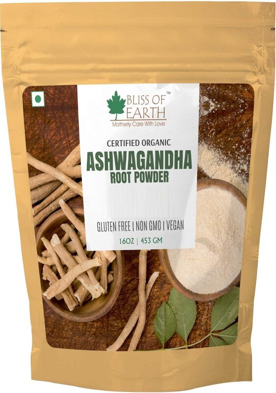 

Bliss of Earth USDA Organic Ashwagandha Root Powder, 453g