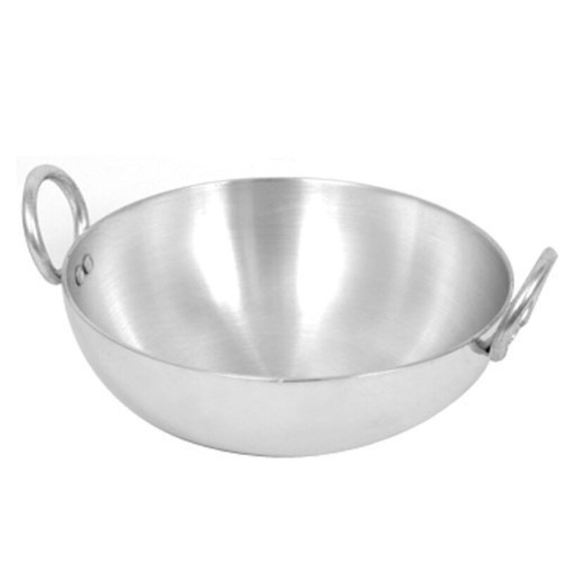 

Stylbase 3.5 Ltr Rbrn Aluminium Kadhai with Handle, Silver