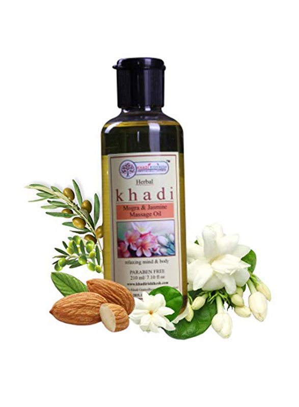 

Khadi Rishikesh Herbal Mogra & Jasmine Massage Oil, 210ml