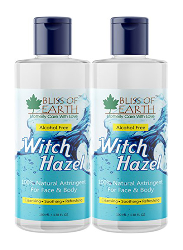 

Bliss of Earth Alcohol Free Witch Hazel Astringent, 100ml, 2 Pieces