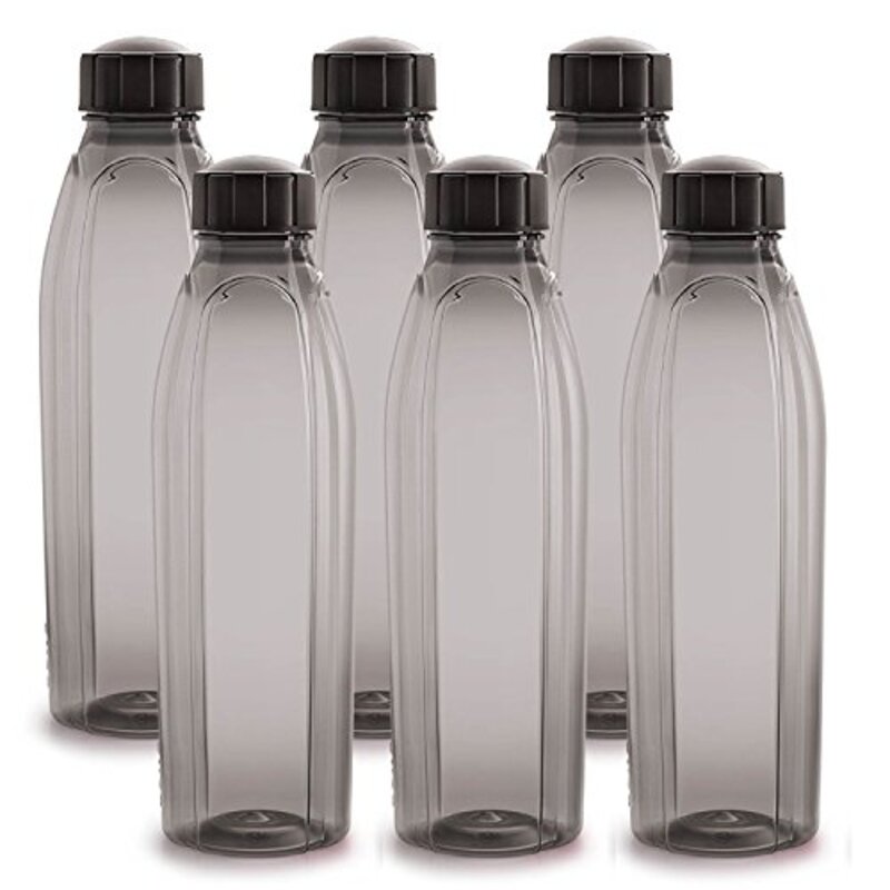 

Cello 6-Piece Crystal Pet Bottle Set, Black