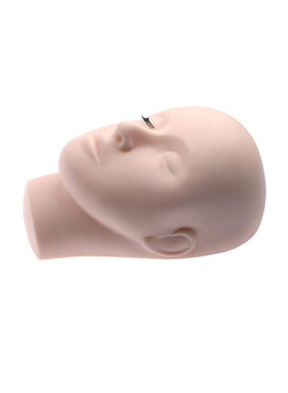 

Mydio Pro Training Mannequin Flat Rubber Doll Face Head Eyelashes, Pink