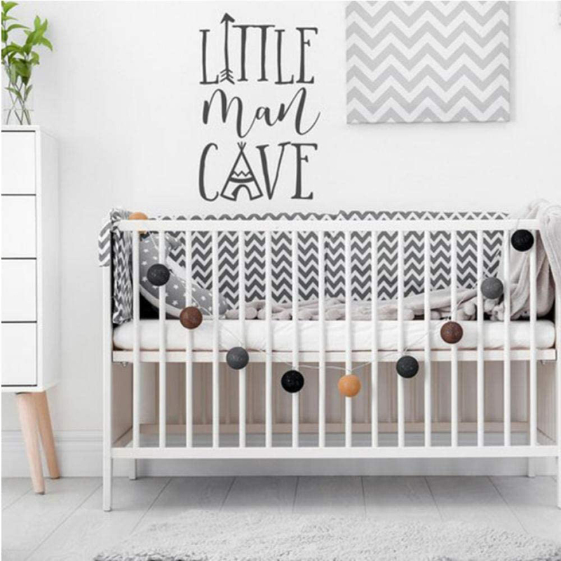 

Gadgets Wrap Little Man Cave Nursery Baby Boy Room Wall Decals, Multicolour