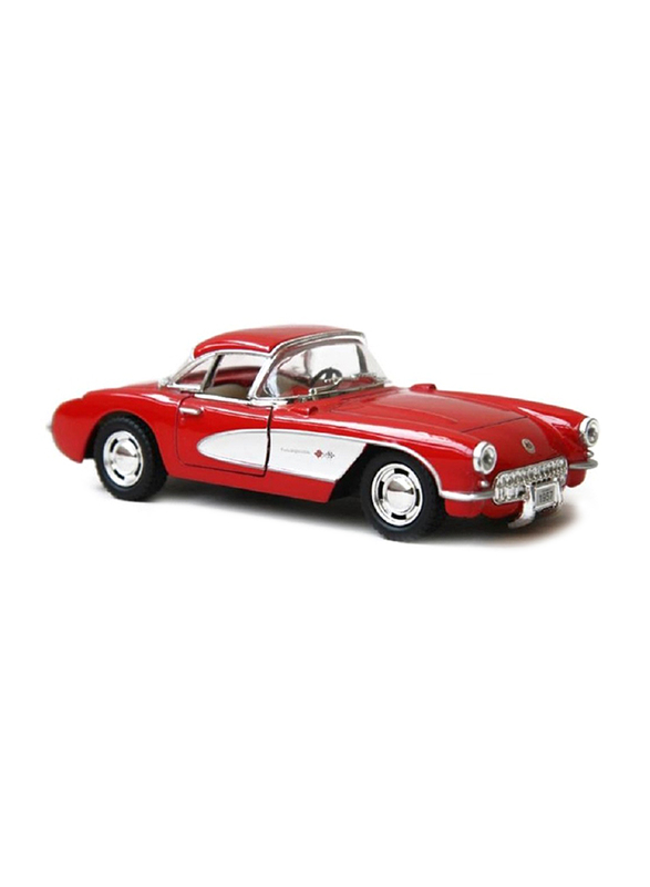 

Flying Toyszer 5" Die cast Metal 1957 Chevrolet Corvette Car, Multicolour