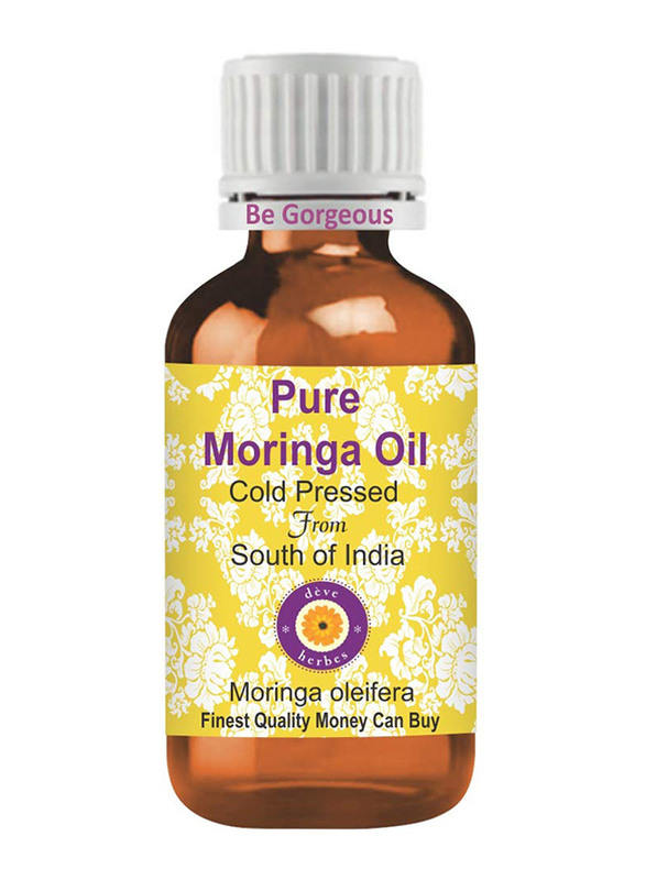 

Deve Herbes Pure Moringa Oil with Internal Plastic Euro Dropper for Skin & Hair, 10ml