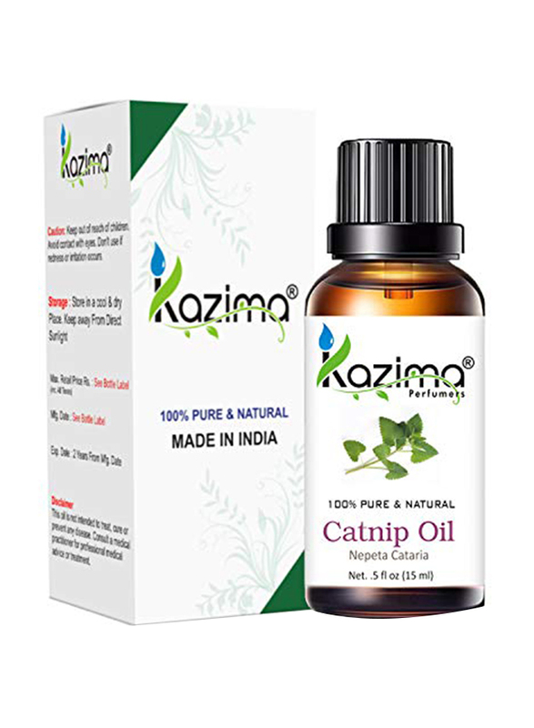 

Kazima Catnip Essential Oil - 100% Pure Natural & Undiluted, 15ml