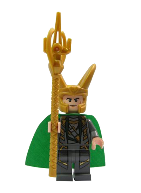 

Lego Super Heroes LOKI Minifigure with Sceptre, Ages 14+