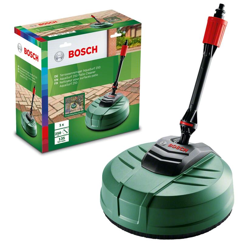 

Bosch Aquasurf 250 High-Pressure Cleaner Spray Nozzle Attachment Accessory, Green