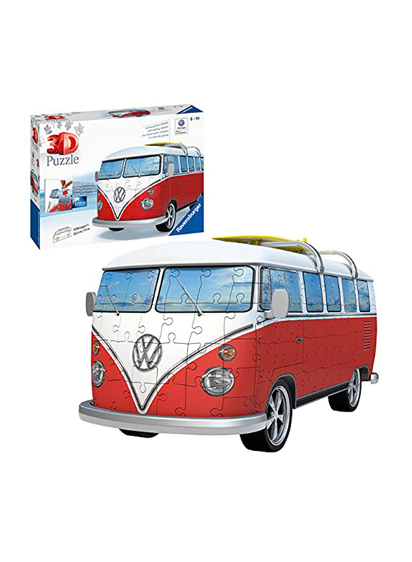 

Ravensburger Volkswagen T1 Campervan 3D Puzzle, 162 Pieces, Red