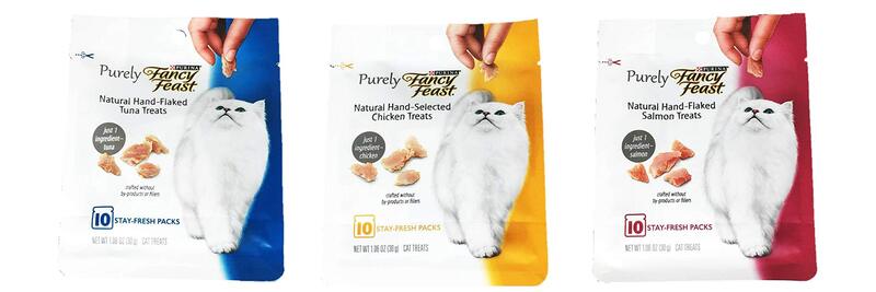 

Purina Purely Fancy Feast Natural Hand-Flaked Cat Treats Variety Pack Bundle, 3 x 1.06oz