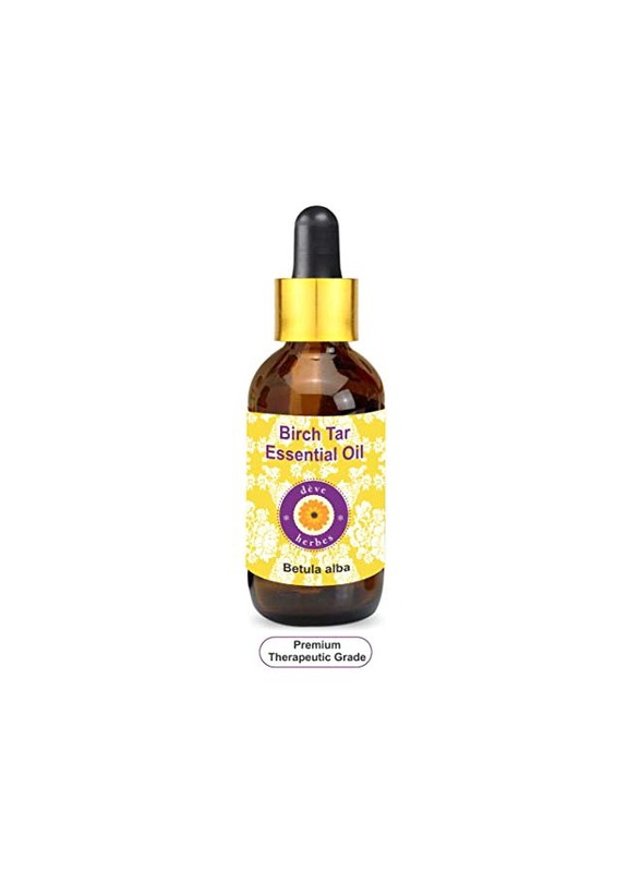 

Deve Herbes Pure Birch Tar Essential Oil with Glass Dropper, 15ml