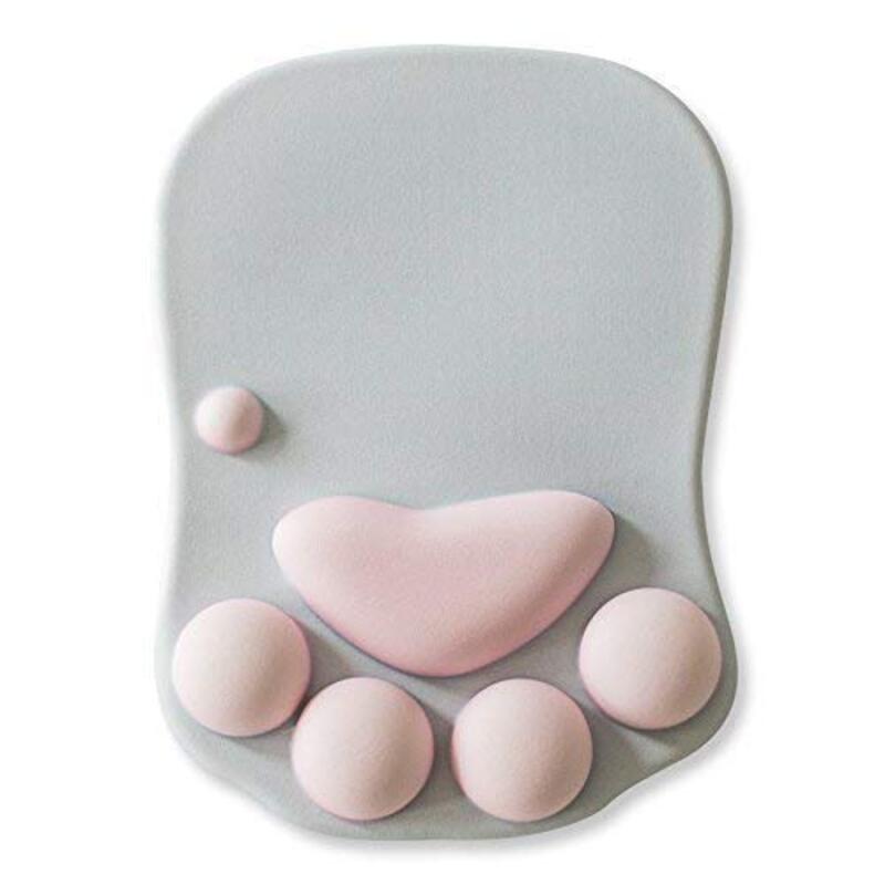 

G Ganen Cat Paw Soft Silicone Wrist Rests, Grey